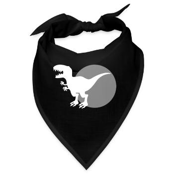 Dinosaurier Dino Kinder - Bandana - Schwarz - Vorne