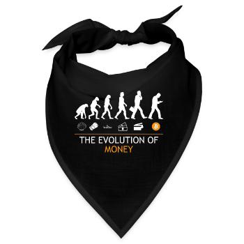 Die Evolution der Geld-Bitcoins - Bandana - Schwarz - Vorne