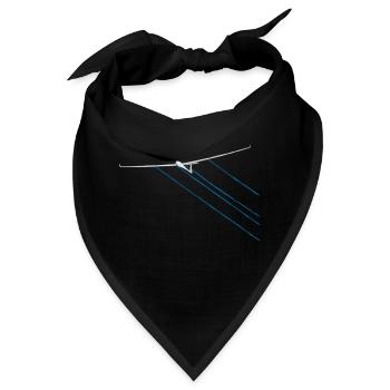 Wasser Segelflugzeug gleiten Segelflieger Strecke - Bandana - Schwarz - Vorne