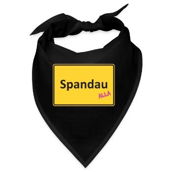 Spandau Ortseingang Alla - Bandana - Schwarz - Vorne