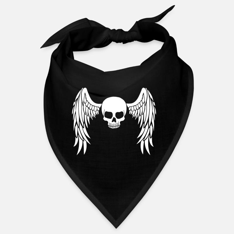 Crâne ailé blanc Bandana