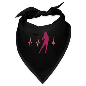 Puls Hot Girl - Bandana - Schwarz - Vorne