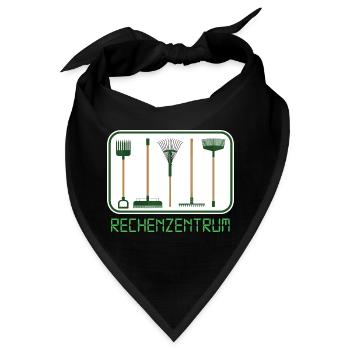 garten kleingarten biobauer rechenzentrum gärtner - Bandana - Schwarz - Vorne