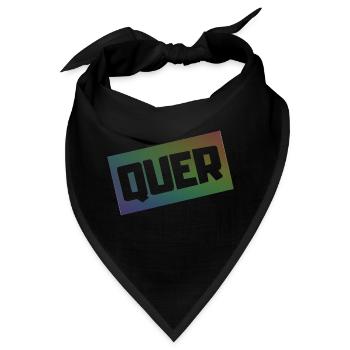 QUER - Bandana - Schwarz - Vorne