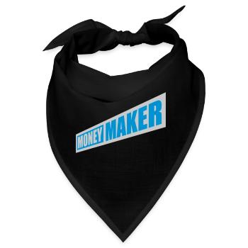 Money Maker Logo Text - Bandana - Schwarz - Vorne