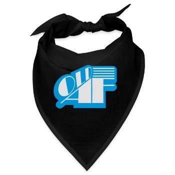 old AF Text Logo - Bandana - Schwarz - Vorne