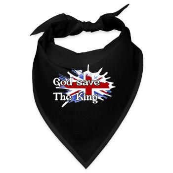 Gott schütze den König - New King England - Bandana - Schwarz - Vorne