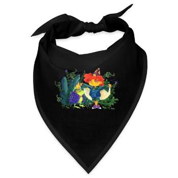 Ein Wunsch frei - Bandana - Schwarz - Vorne