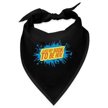 I closed my book - Bandana - Schwarz - Vorne