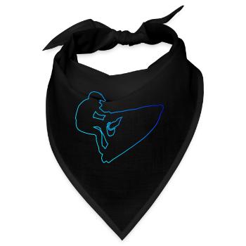 Jetski fahren Herren Jetski Jetskiing Wassersport - Bandana - Schwarz - Vorne