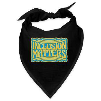 inclusion matters Logo Zitat - Bandana - Schwarz - Vorne