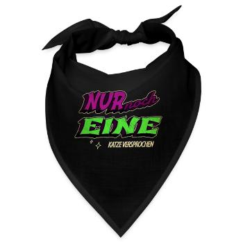 lustiger spruch meerkatze falbkatze seekatze - Bandana - Schwarz - Vorne