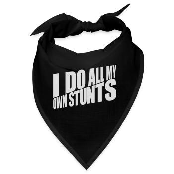all my own stunts - Bandana - Schwarz - Vorne