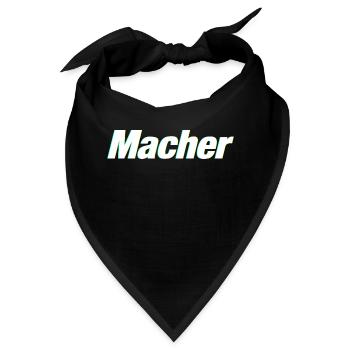 Macher - Bandana - Schwarz - Vorne