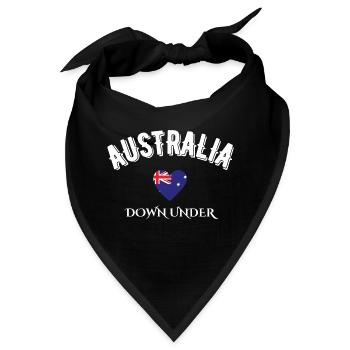 Australien Down Under - Bandana - Schwarz - Vorne