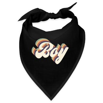 Vintage-Junge - Bandana - Schwarz - Vorne