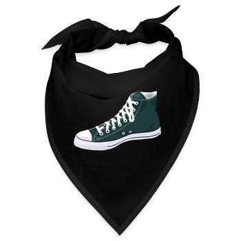 Sneaker & Chuck - für Liebhaber - Bandana - Schwarz - Vorne