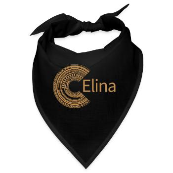 Für Elina - Bandana - Schwarz - Vorne