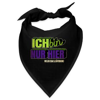 witzig weihnachten hundeliebhaber bday bullterrier - Bandana - Schwarz - Vorne