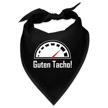 Guten Tacho – Du liebst die Geschwindigkeit - Bandana - Schwarz - Vorne