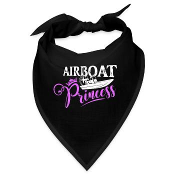 Airboat Princess Propeller Swamp Air Boat Hydropla - Bandana - Schwarz - Vorne