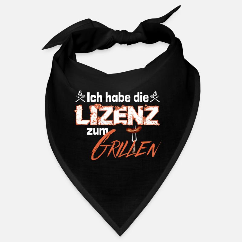 Lizenz zum Grillen - Bandana - Schwarz