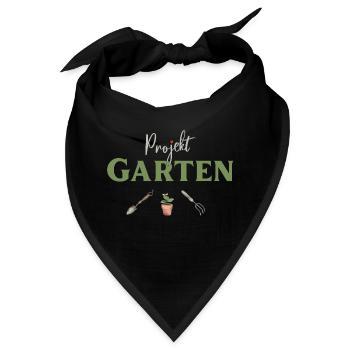 Projekt Garten Gärtnerin Gärtner - Bandana - Schwarz - Vorne