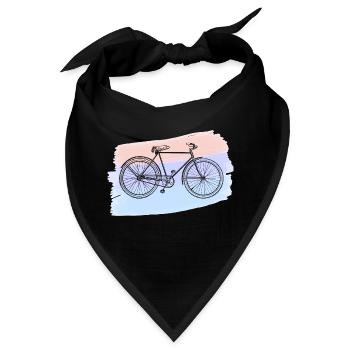Fahrrad - Bandana - Schwarz - Vorne