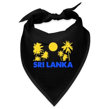 sri lanka - Bandana - Schwarz - Vorne