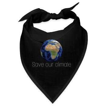 Save our planet - Bandana - Schwarz - Vorne