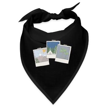 Bilder Trio - Bandana - Schwarz - Vorne