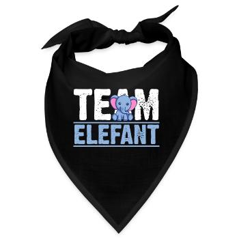 Elefant Elefanten - Bandana - Schwarz - Vorne