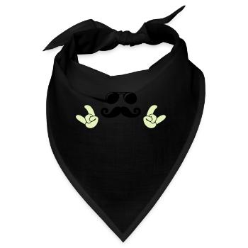 cool face - Bandana - Schwarz - Vorne