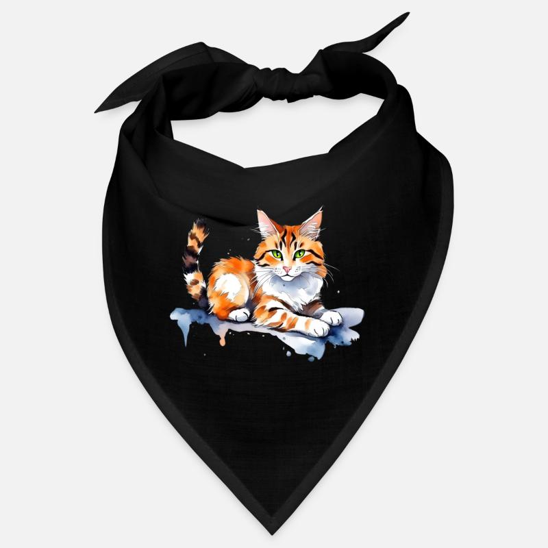Chat dans la neige Bandana