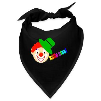 Clown sagt kölle alaaf - Bandana - Schwarz - Vorne