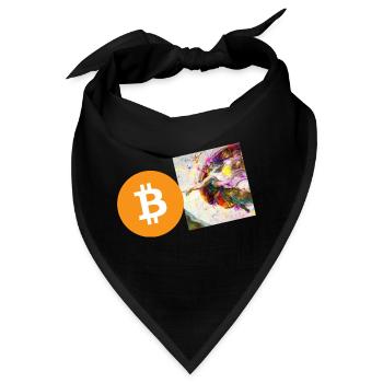 Krypto Creation Hand 6 Bitcoin BTC - Bandana - Schwarz - Vorne