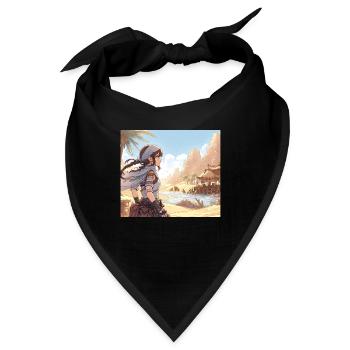 Manga Desert Girl - Bandana - Schwarz - Vorne