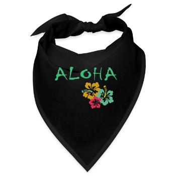 ALOHA - Bandana - Schwarz - Vorne