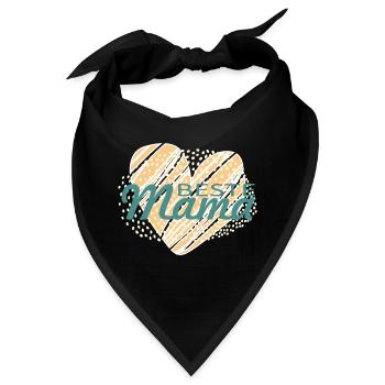 BesteMama - Bandana - Schwarz - Vorne