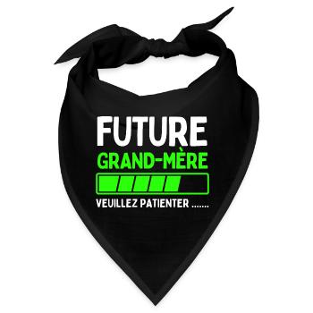 Werdende Großmutter - Bandana - Schwarz - Vorne
