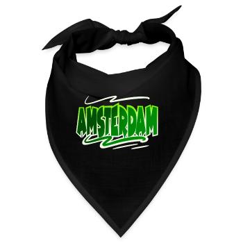 Amsterdam - Bandana - Schwarz - Vorne