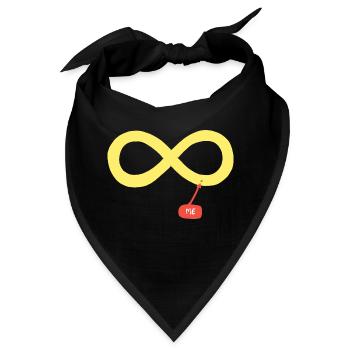 Ich und die Unendlichkeit - Bandana - Schwarz - Vorne