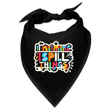 I Spill Things 12 - Bandana - Schwarz - Vorne