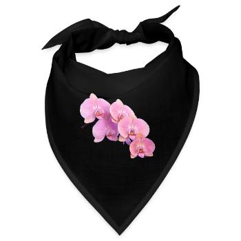 Rosa Orchidee Isolierte Clipart - Bandana - Schwarz - Vorne