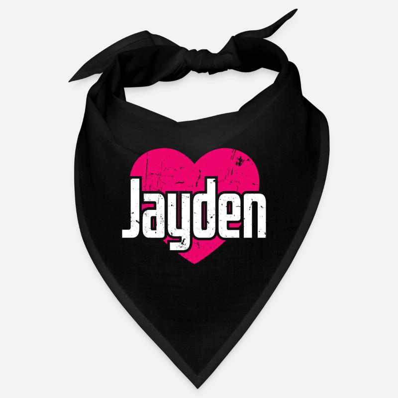 J’aime Jayden Coeur rose J’aime Jayden Bandana