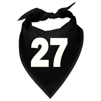 27 - Bandana - Schwarz - Vorne