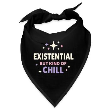 Existenzieller Humor, Nihilismus, Humor, - Bandana - Schwarz - Vorne