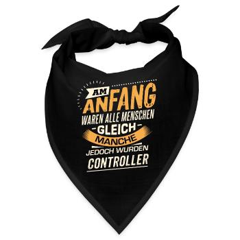 Am Anfang Controller RAHMENLOS Berufe Jobs - Bandana - Schwarz - Vorne