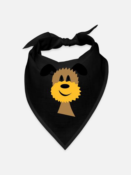 chien - Bandana - noir - Devant