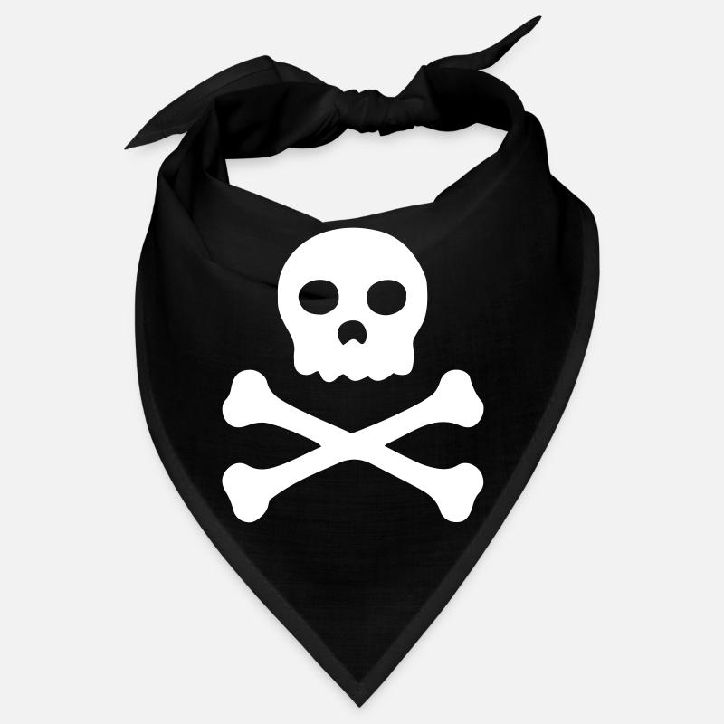 Pirate - Symbole de crâne - Drapeau de pirate Bandana